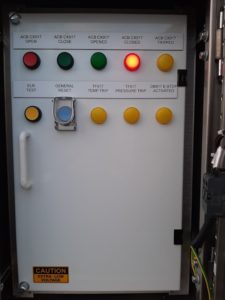 A mining switchboard on site