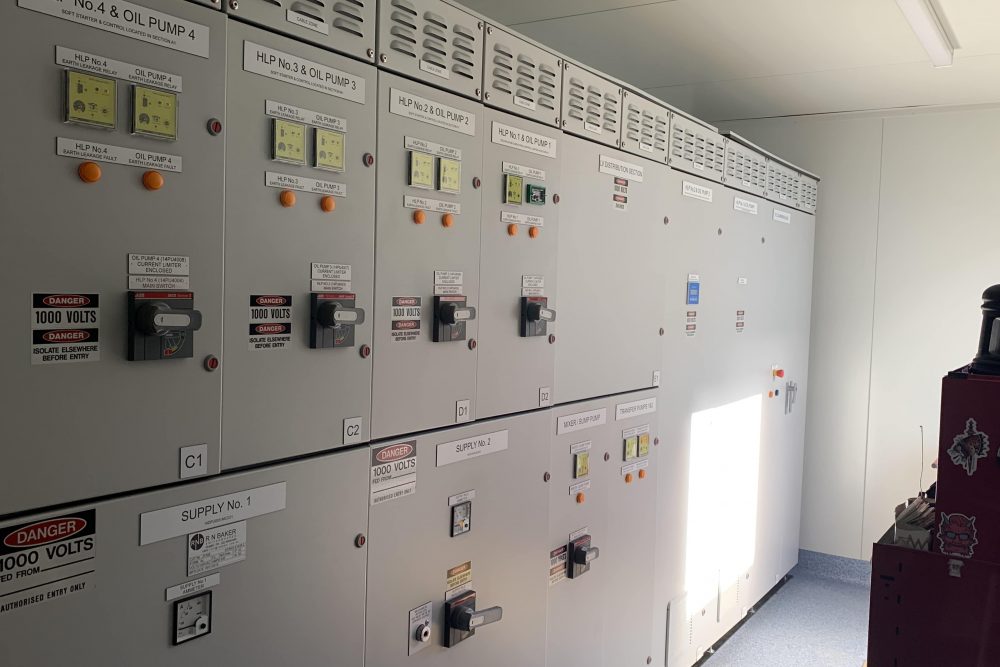 A Motor Control Centre at a business in Newcastle